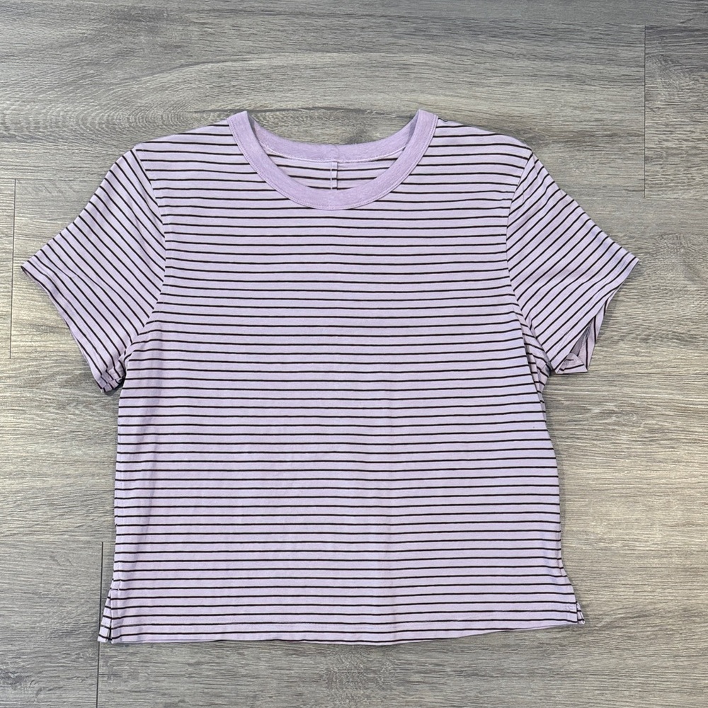 Lululemon Women’s Classic Fit Cotton T-Shirt Dusty Rose (Small/Size 6)